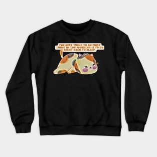 Back to sleep Kitty Crewneck Sweatshirt